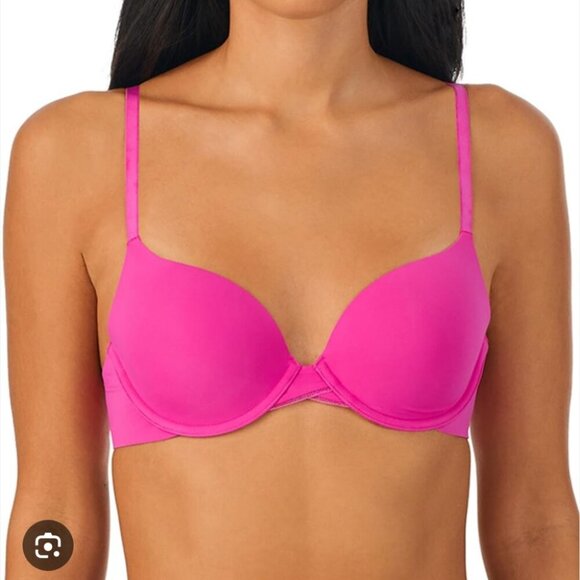 Smart & Sexy Bombshell Push Up Vibrant Hot Pink Bra - 34A NWT - Picture 1 of 5
